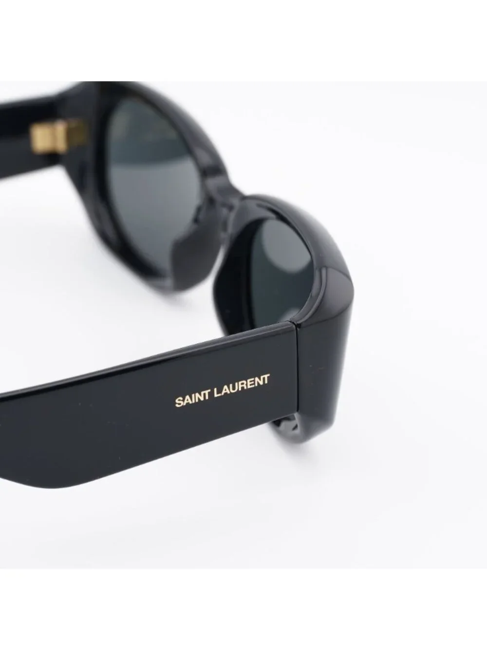 Saint Laurent SL868 001 Sunglasses Shiny Black Rectangle Frame